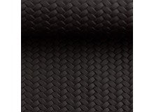 Kunstleder Pinto geflochten schwarz